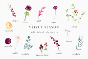 Velvet season - graphic set, an Illustration by Youksy (Thumbnail 4 of 10)