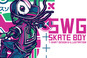 SWG Skate Boy Illustration