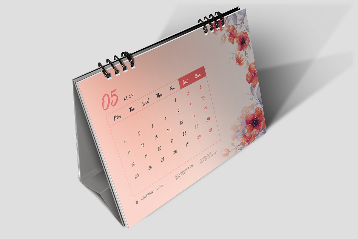 Desk Calendar 2026, a Stationery Template by crazyOWL (Photo 2 of 6)
