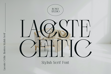 Lacoste Celtic Elegant Serif Font, a Serif Font by Ronny Studio