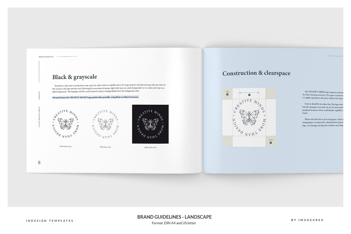 Brand Guidelines - Landscape, a Brochure Template by Imagination Area (Photo 4 of 13)