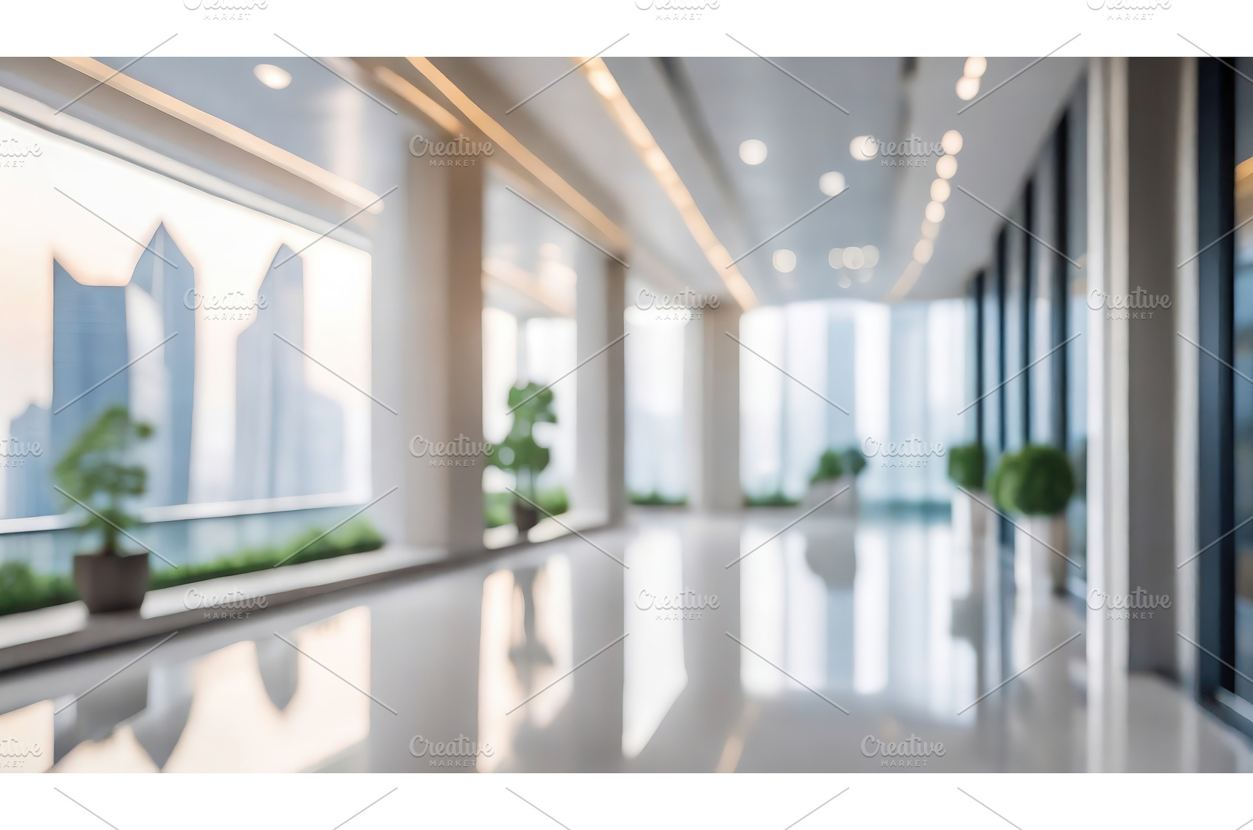 A bright corporate hallway with, an Architecture Photo by Igor Tichonow