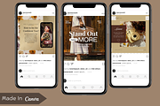 Beige & Beautiful Instagram Bundle, a Social Media Template by WynterLife Studio (Thumbnail 7 of 11)