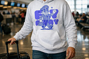 Thick Casual Hoodie Mockup, a Hoody Mockup by Designer Dude (Thumbnail 1 of 2)