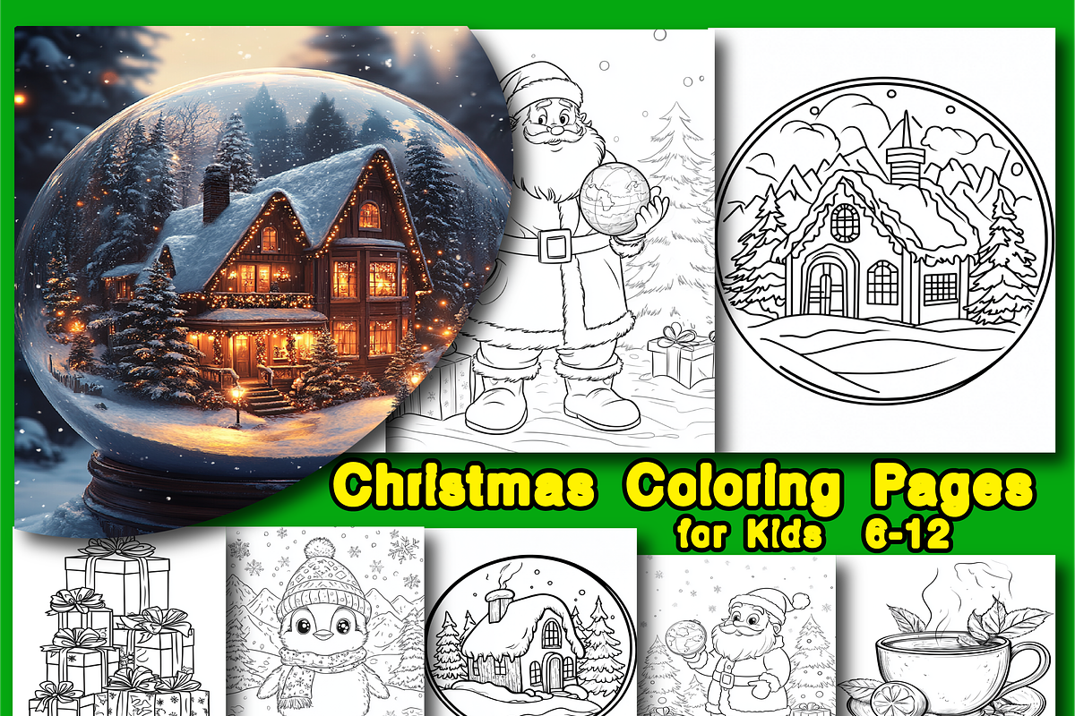 Christmas Coloring Book for Kids, an Animal Illustration by Design Home (Photo 1 of 4)