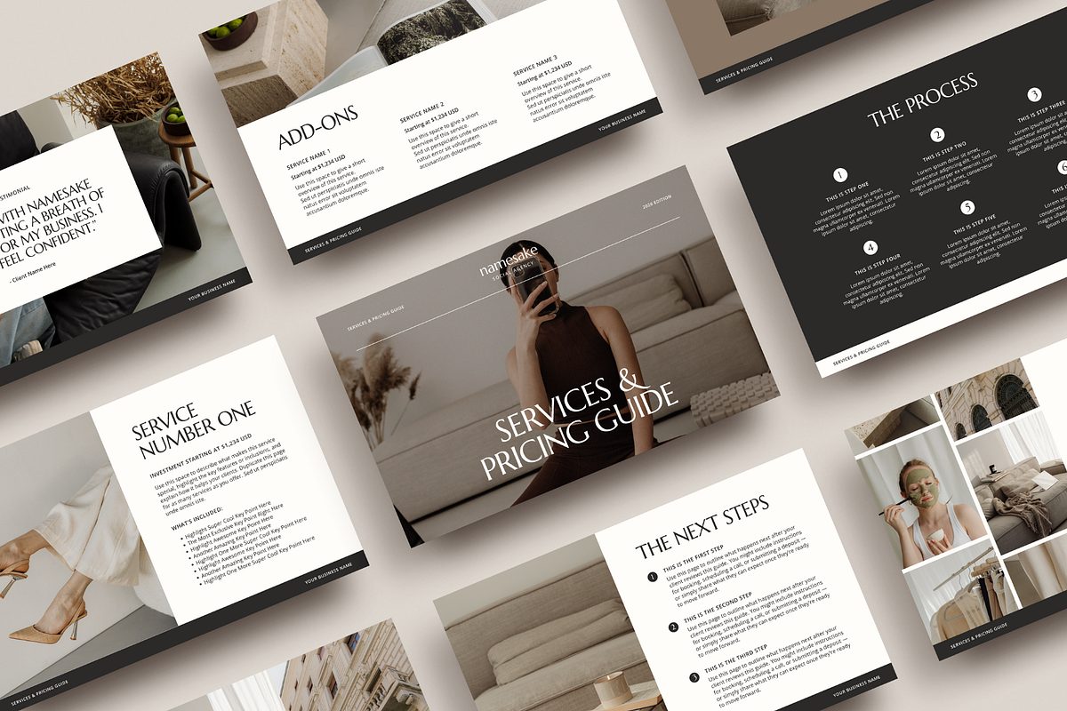 Pricing Guide Template | Canva, a Presentation Template by Rosetta Lane Design (Photo 2 of 9)