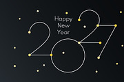 2027 Happy New Year white and golden, a Seasonal Illustration by sceptical cactus (Thumbnail 3 of 3)