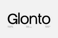 Glonto - Minimalist Typeface