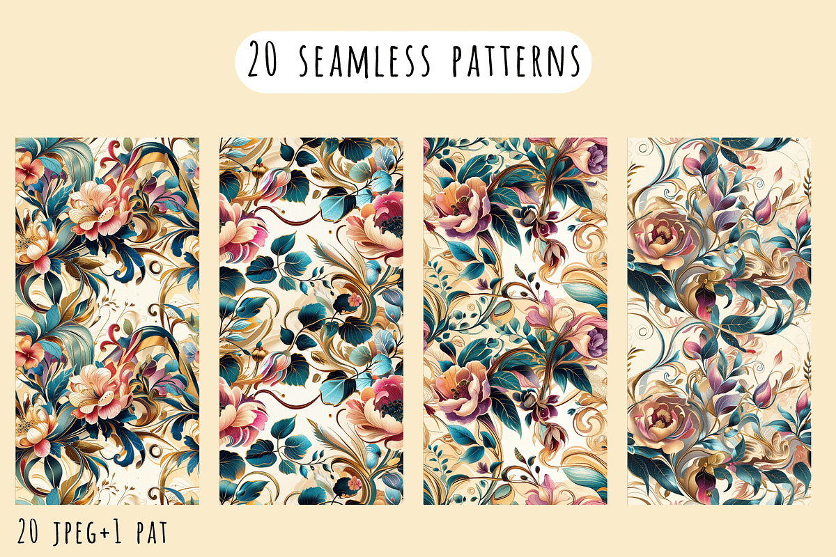 Royal Bouquet - Floral Patterns, a Pattern Graphic by Art Sproot (Photo 6 of 12)