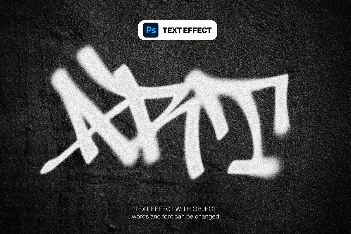 Graffiti Text Effect, a Layer Style Add-On by PopotLane (Photo 1 of 3)