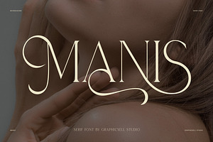 Manis Elegant Serif Font, a Serif Font by Graphicxell