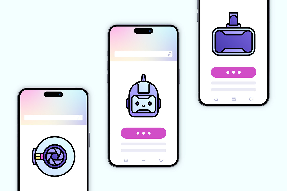 50 Cyberpunk Icons, an Outline Icon by Side Project (Photo 7 of 9)