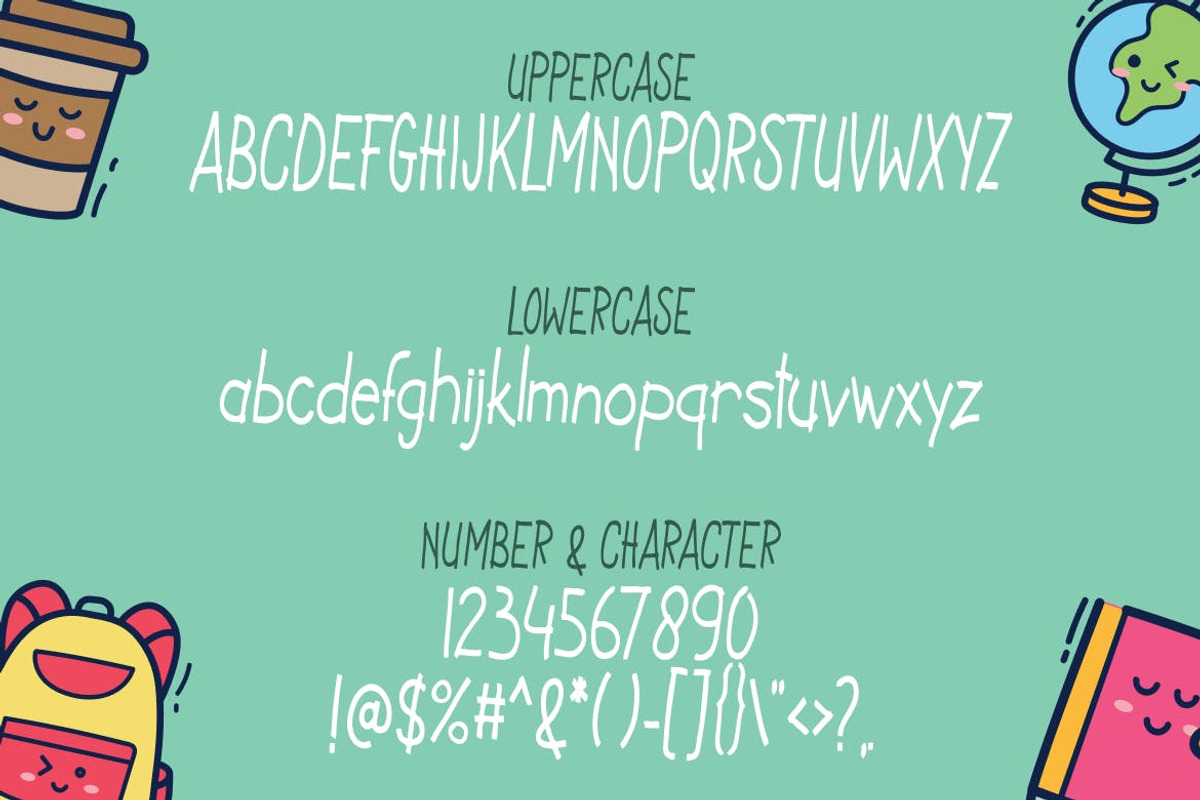 Kids Note - Handwriting font, a Sans Serif Font by TokoPress (Photo 4 of 10)