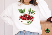 Watercolor Cherry Clip Art, an Illustration by Craft Nest (Thumbnail 8 of 12)