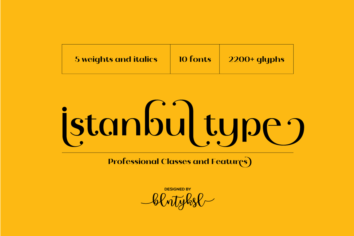 İstanbul Type - 30% SAVE, a Sans Serif Font by BULENT YUKSEL (Photo 1 of 12)