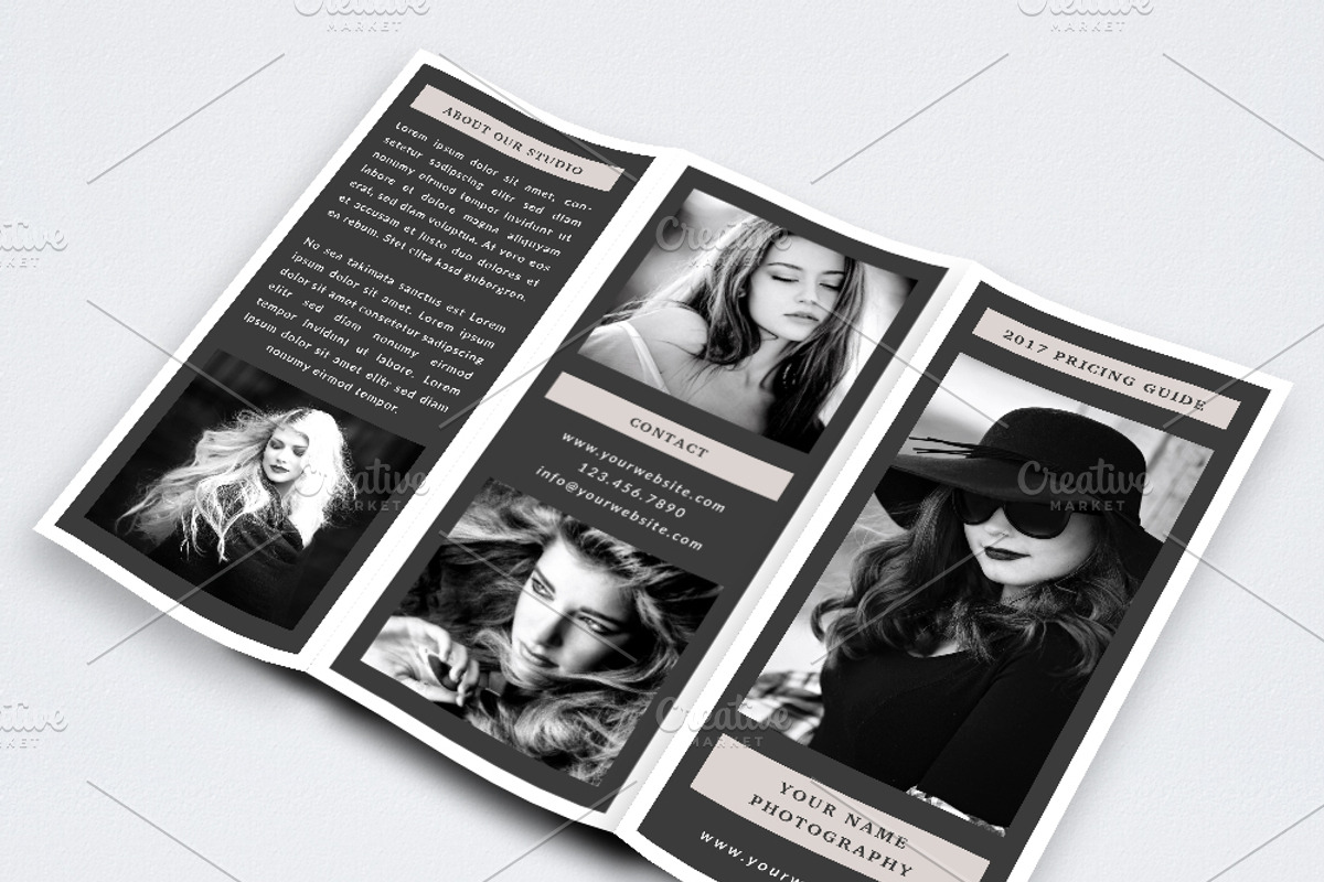 Photography Trifold Brochure Templat, a Brochure Template by NM-Design-Studio (Photo 2 of 5)