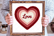 Faux Yarn Valentine Heart Png, an Illustration by SinaCreation (Thumbnail 4 of 7)