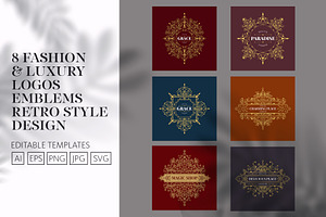 8 luxury logos & badges