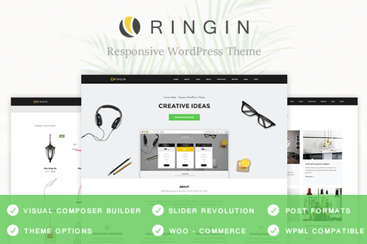 Oringin - Multipurpose WordPress, a WordPress Template by myshopkit (Photo 1 of 6)