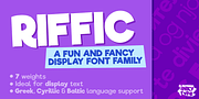Riffic, a Handwritten Font by InkyType (Thumbnail 1 of 4)