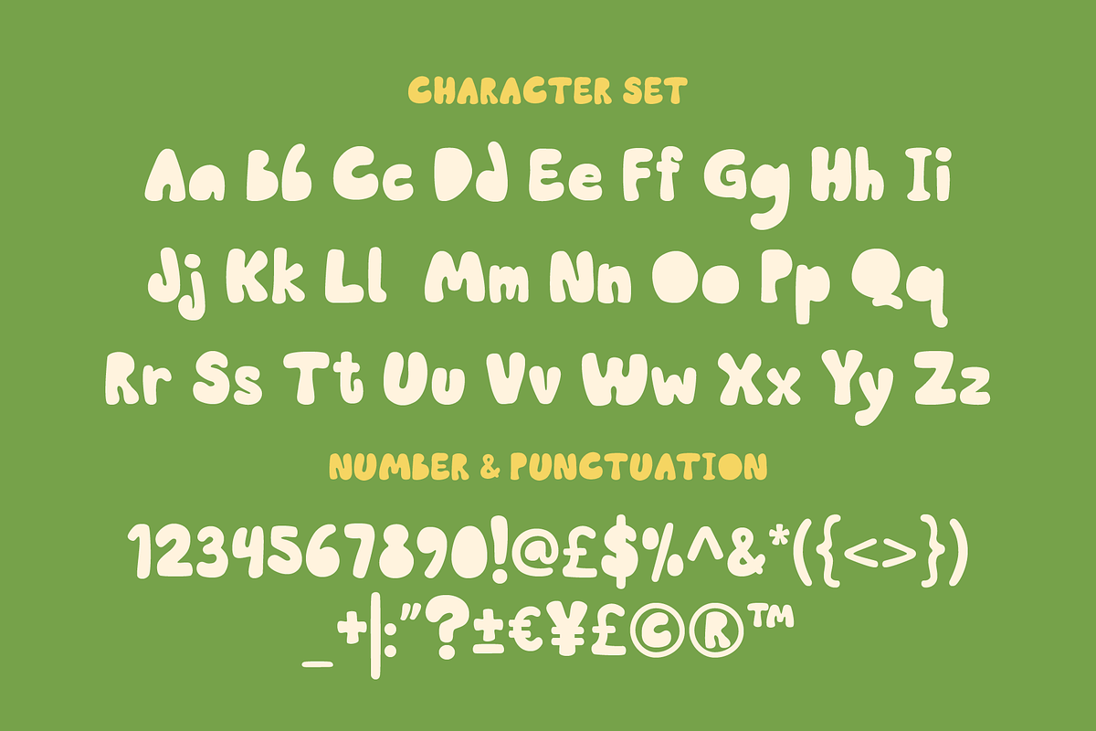 PiwPiw – Playful Kids Display Font, a Sans Serif Font by Huge Dream Studio (Photo 3 of 8)