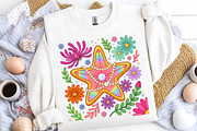 Retro Floral Summer Png, Preppy Star, an Illustration by CreationArt (Thumbnail 5 of 5)