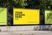 Street Billboard Advertising Mockup, an Advertising Mockup by graphypix (Thumbnail 1 of 4)