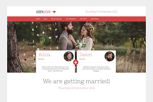 Geeklove - A Wedding WordPress Theme