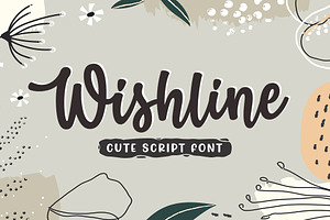 Wishline - Cute Script Font