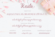 Rosita script - stylish brush font, a Script Font by Astarte_design (Thumbnail 10 of 12)