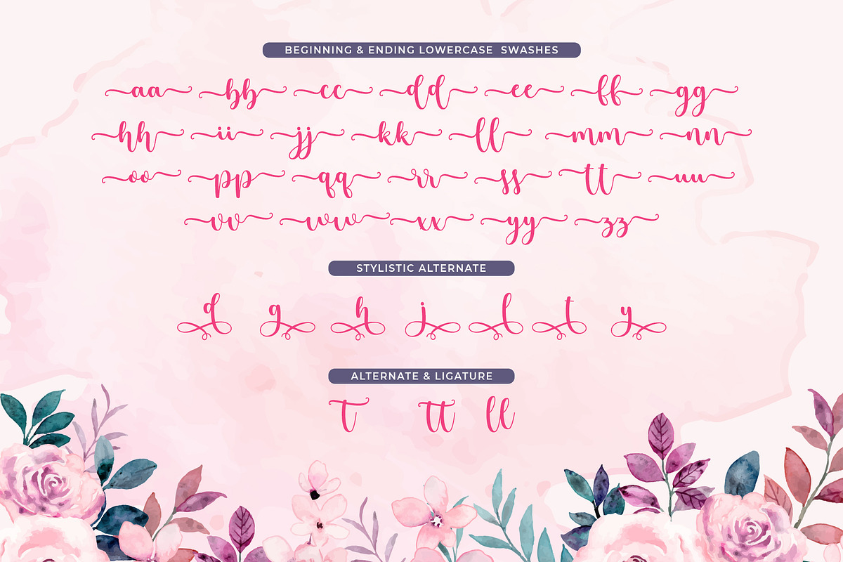 Rothyna Script | Modern Wedding Font, a Script Font by WDfont (Photo 7 of 8)