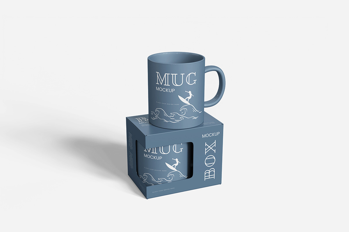 Mug With Box Mockup, a Product Mockup by MrLetters (Photo 3 of 5)