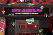 80's Stickers - christmas|newyear, a Branding & Logo Template by Sonnyfive (Thumbnail 1 of 10)
