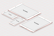 Responsive Screen Isometric Mockups, an iPhone Mockup by tamiq (Thumbnail 2 of 8)