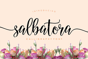 Salbatora Script, a Script Font by Areatype