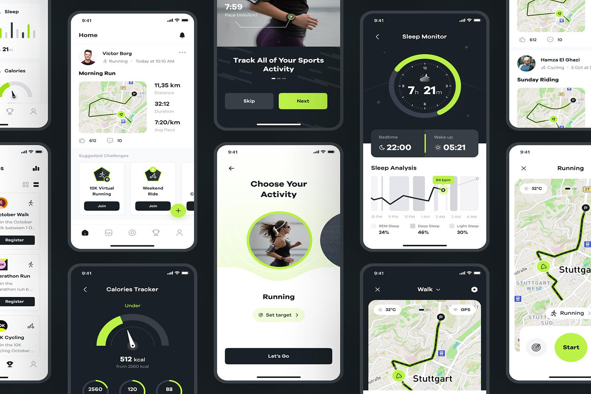 Sportly - Fittech Web App UI Kit, an UI Kit Template by Lumina_ui_ux202 (Photo 6 of 8)