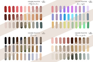 45 Procreate Color Palettes BUNDLE