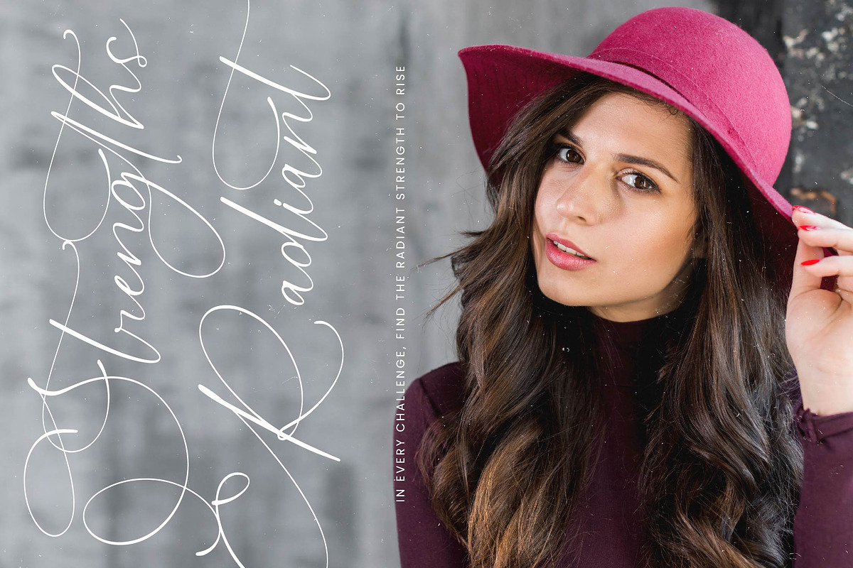 Herlina Aliyah Stylish Calligraphy, a Script Font by stylishtype.co (Photo 6 of 20)