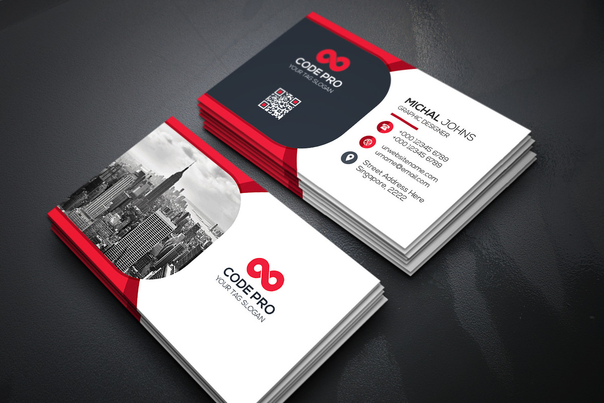 Business Cards 2 in 1, a Business Card Template by Genereux Art (Photo 3 of 7)