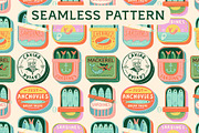 Canned Fish Graphics + Pattern, a Food Illustration by Dedraw Studio (Thumbnail 3 of 7)