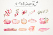 Schönheit font & watercolors., a Script Font by Red Ink (Thumbnail 9 of 10)