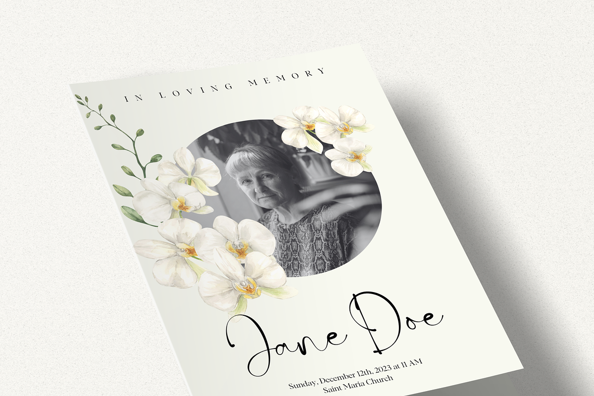 Funeral Program Template Set I Canva, an Invitation Template by The Social Stuff (Photo 8 of 10)