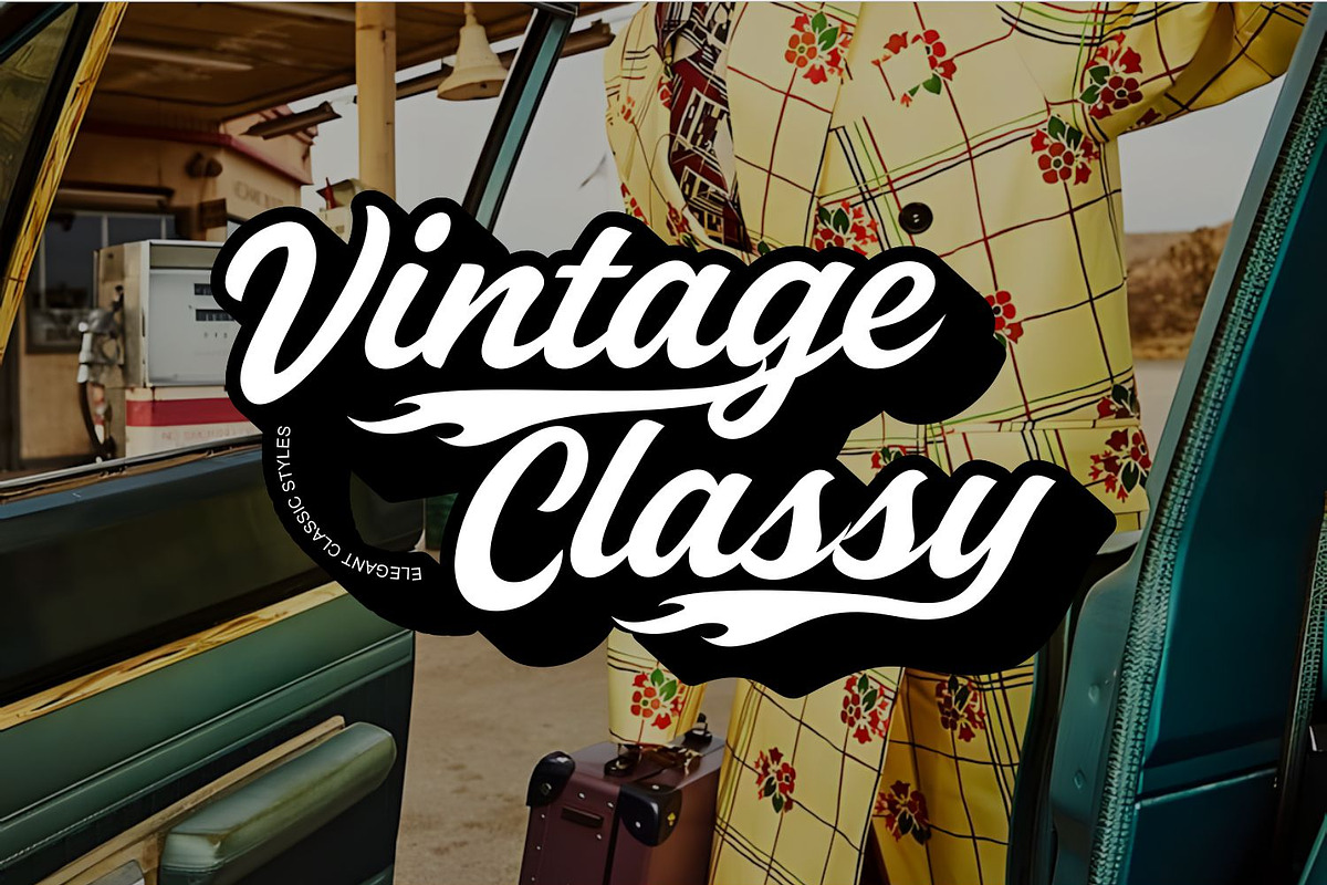 Floating Retro Script Vintage Font, a Handwritten Font by WhymoreArt (Photo 5 of 12)
