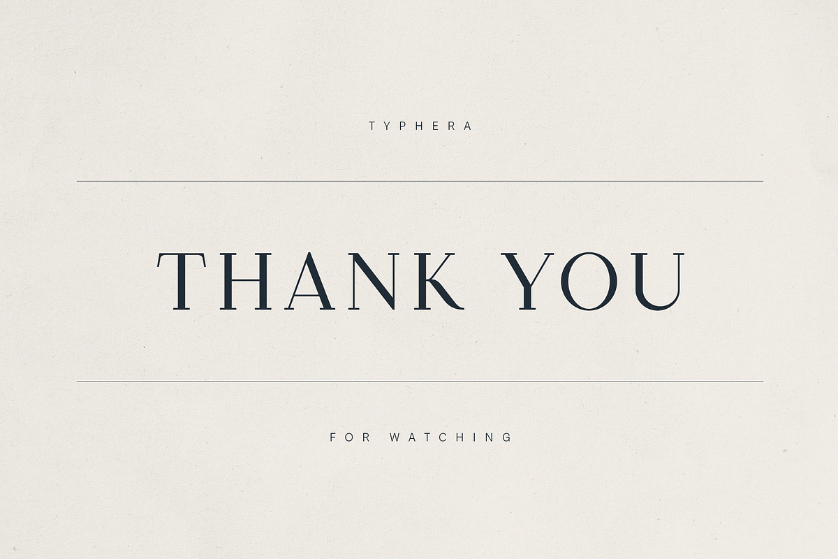 Typhera – Elegant Serif Font, a Serif Font by Only Fonts (Photo 11 of 11)