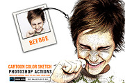 30 Modern Sketch Photoshop Actions, an Action Add-On by Jacpot007 (Thumbnail 9 of 26)