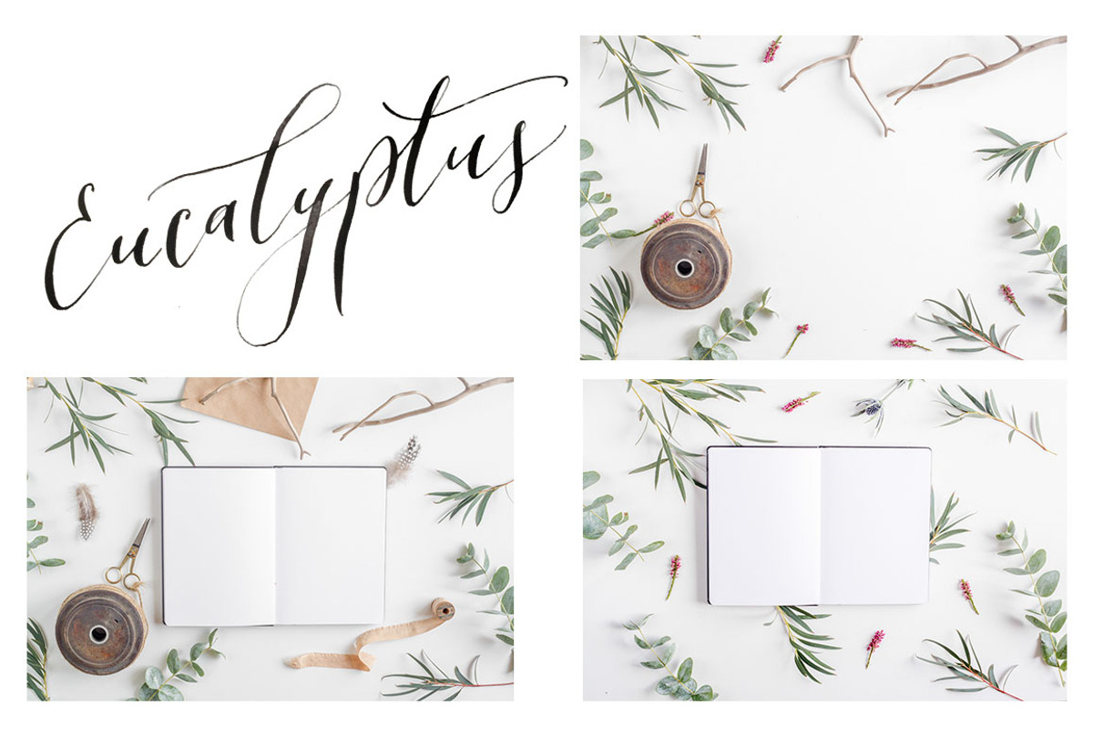 3x3 Floral Pattern Trios mockups, a Books & Magazine Mockup by oh.clarita (Photo 4 of 8)