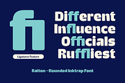 Ralton - Rounded Inktrap Font, a Sans Serif Font by Graptail (Thumbnail 7 of 14)