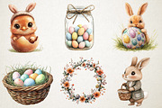 Pastel Easter Egg Hunt Clipart, an Illustration by RobertsArt (Thumbnail 4 of 5)
