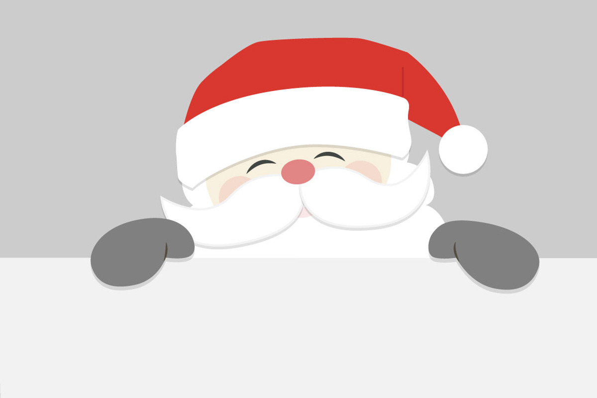 Santa Peeking, an Illustration by Illustrations by Jessie (Photo 2 of 5)