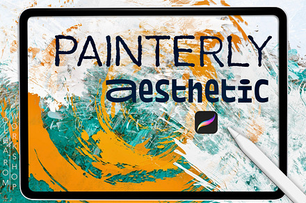 Painterly Aesthetic Procreate Bundle, a Brush Add-On by OlgaRom